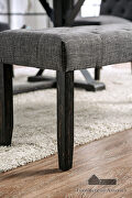 Antique black/gray rustic bench additional photo 3 of 3