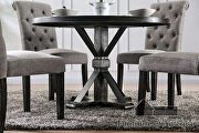 Antique black rustic round table additional photo 2 of 6
