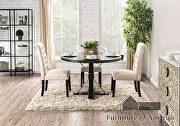 Antique black rustic dining table by Furniture of America additional picture 8