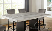 Gorgeous genuine marble counter height table by Furniture of America additional picture 4