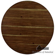 Rich walnut finish wooden table top 3 pc. round table set by Furniture of America additional picture 2