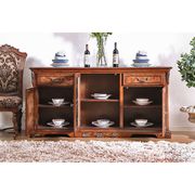Traditional brown cherry formal dining table by Furniture of America additional picture 13