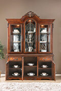 Traditional brown cherry formal hutch & buffet by Furniture of America additional picture 4
