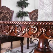 Traditional brown cherry round formal dining table by Furniture of America additional picture 9