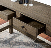 Wood grain texture 3 pc counter height table set with drawers by Furniture of America additional picture 6
