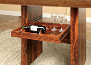 Brown cherry/ black transitional counter ht. table by Furniture of America additional picture 5