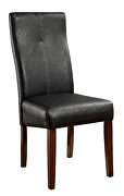 Brown cherry/ black transitional dining chair additional photo 2 of 2