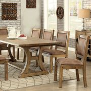 Cottage style rustic family size dining table by Furniture of America additional picture 3