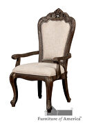 Antique brushed gray upholstered seat dining chair by Furniture of America additional picture 6