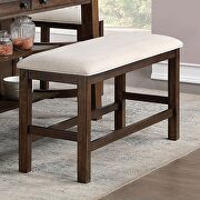 Rustic oak finish counter height table by Furniture of America additional picture 3