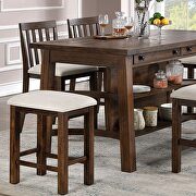 Rustic oak finish counter height table by Furniture of America additional picture 7