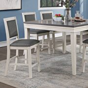 Counter height table in white/gray finish by Furniture of America additional picture 2