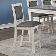 Counter height rectangular table in white/gray finish by Furniture of America additional picture 2
