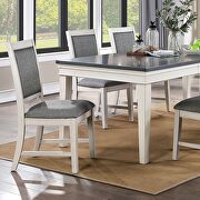 Counter height rectangular table in white/gray finish by Furniture of America additional picture 6