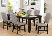 Dark walnut transitional dining table by Furniture of America additional picture 10