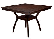 Dark cherry contemporary counter ht. table by Furniture of America additional picture 3