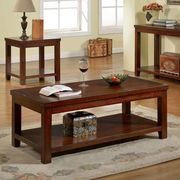 Dark cherry transitional coffee table by Furniture of America additional picture 4