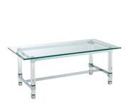 Glass/acrylic coffee table in contemporary style by Furniture of America additional picture 4