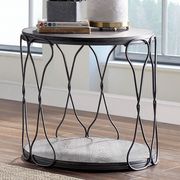 Gray Industrial Coffee Table w Twisted Metal Frame by Furniture of America additional picture 2