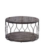 Gray Industrial Coffee Table w Twisted Metal Frame by Furniture of America additional picture 5