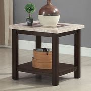 Dark Walnut / Beige Marble Top Coffee Table by Furniture of America additional picture 4