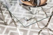 Chrome/Glass Top Contemporary Coffee Table by Furniture of America additional picture 4