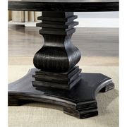 Antique Black Round Traditional Style Coffee Table by Furniture of America additional picture 2