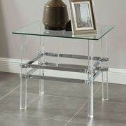Chrome/Acrylic/Glass Contemporary Coffee Table by Furniture of America additional picture 4