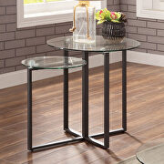 Multi table glass top design coffee table by Furniture of America additional picture 2