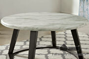 Glorious round faux marble top 3 pc. table set by Furniture of America additional picture 3