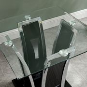 Glass top / chrome trim contemporary coffee table by Furniture of America additional picture 6