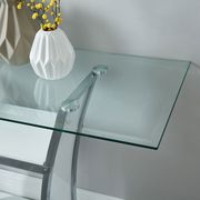 Glass top / chrome trim contemporary coffee table by Furniture of America additional picture 6