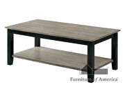 Two-tone design solid wood coffee table by Furniture of America additional picture 6