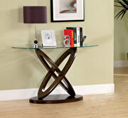Dark walnut contemporary coffee table by Furniture of America additional picture 4