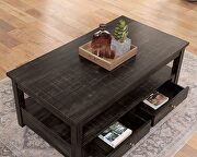 Antique black veneers rustic coffee table w/ lift-top by Furniture of America additional picture 4