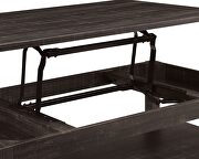 Antique black veneers rustic coffee table w/ lift-top by Furniture of America additional picture 7