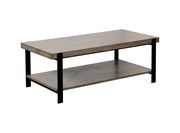 Gray Wash/Sand Black Industrial Coffee Table by Furniture of America additional picture 4
