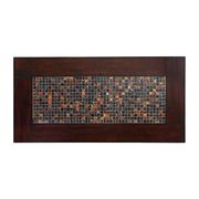 Dark Cherry Transitional 3 Pc. Set w/ Mosaic-Insert by Furniture of America additional picture 3