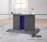 8mm tempered glass top coffee table with led by Furniture of America additional picture 11