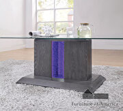 8mm tempered glass top coffee table with led by Furniture of America additional picture 13