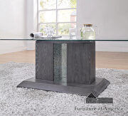 8mm tempered glass top coffee table with led by Furniture of America additional picture 14