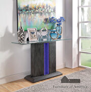 8mm tempered glass top coffee table with led by Furniture of America additional picture 4