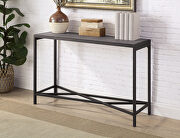Gray/ sand black faux slate top coffee table by Furniture of America additional picture 9