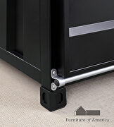 Container inspired design black metal construction coffee table by Furniture of America additional picture 6