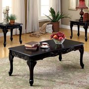 Black traditional 3 pc. table set by Furniture of America additional picture 2