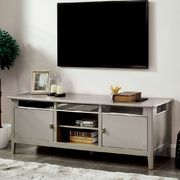 Silver contemporary TV stand by Furniture of America additional picture 2