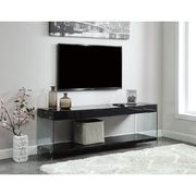 Black contemporary 60-inch TV stand by Furniture of America additional picture 2