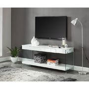 White contemporary 60-inch tv stand by Furniture of America additional picture 2