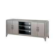 Silver Minimalistic Style Contemporary TV Stand by Furniture of America additional picture 3