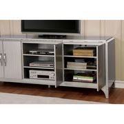 Silver Minimalistic Style Contemporary TV Stand by Furniture of America additional picture 5